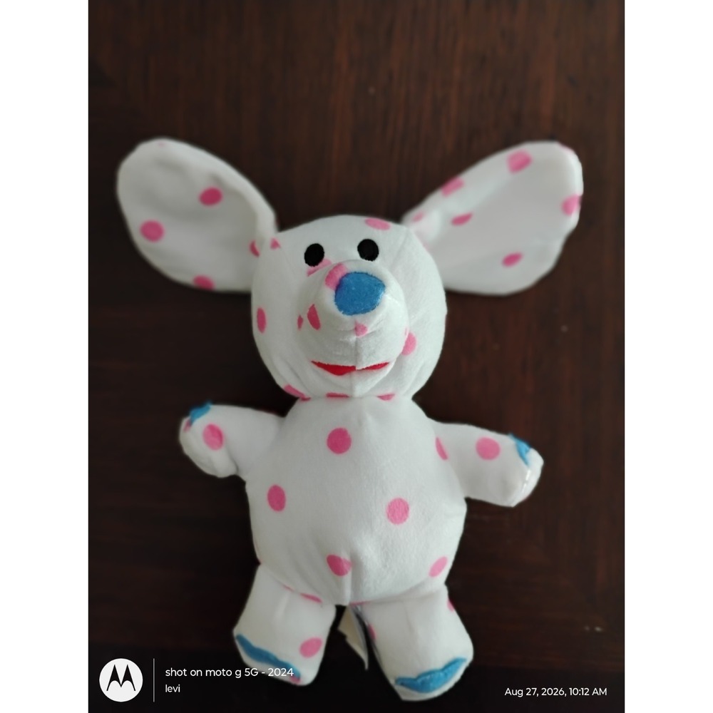Rudolph the Red Nosed Reindeer Misfit Toy Elephant Pink Spotted Plush Toy 2024
